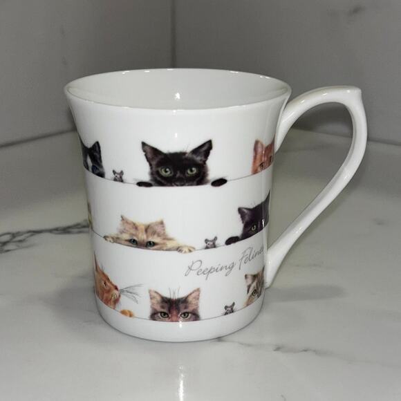 Ashdene Other - Ashdene Peeping Felines Bone Chine Mug/Cup